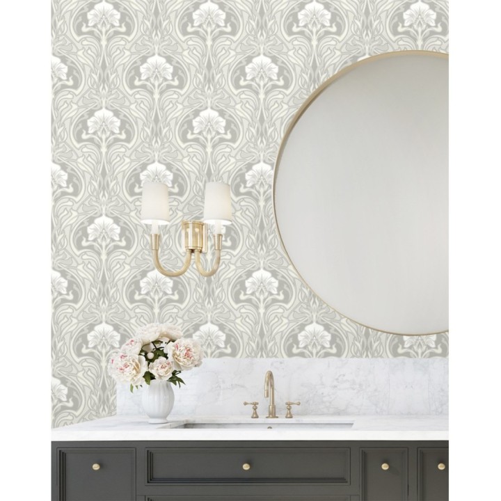 Papel pintado damasco retro - Edrea 681387