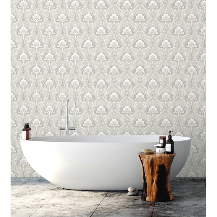 Papel pintado damasco retro - Edrea 681387