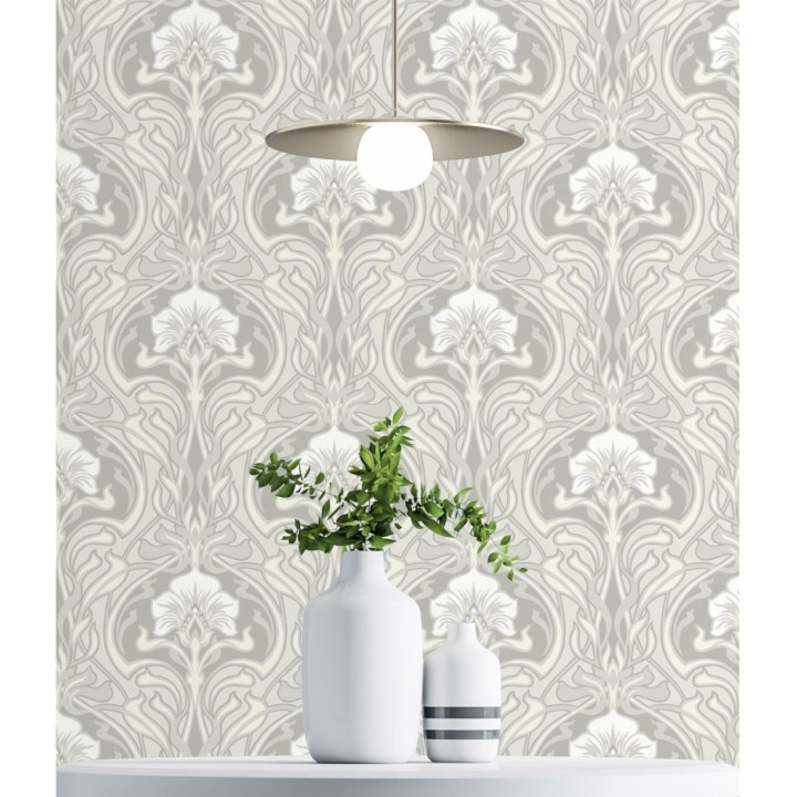 Papel pintado damasco retro - Edrea 681387