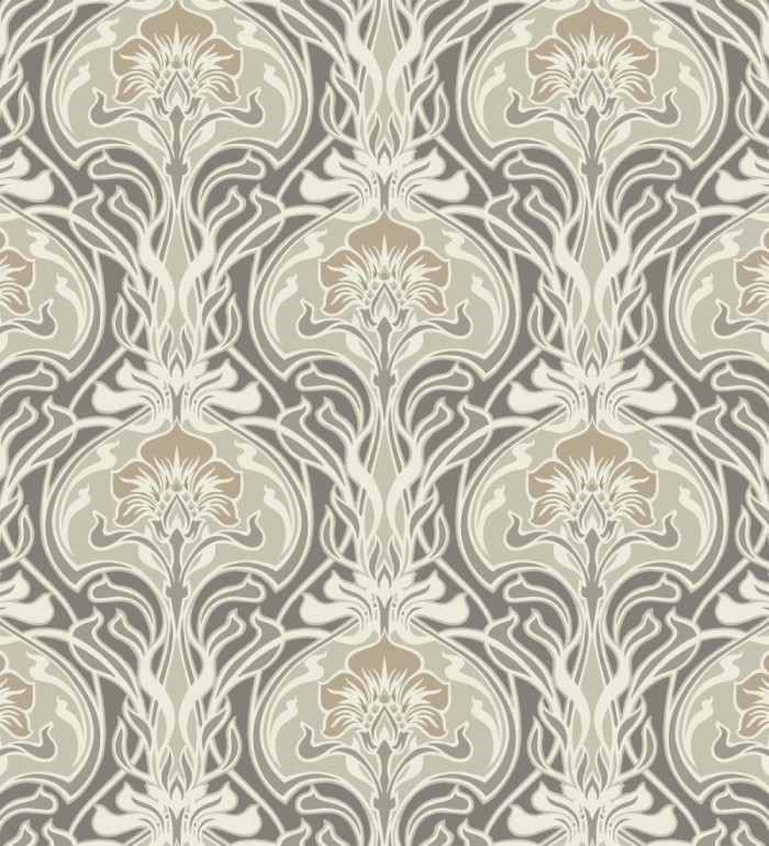 Papel pintado damasco retro - Edrea 681388