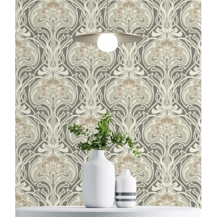 Papel pintado damasco retro - Edrea 681388