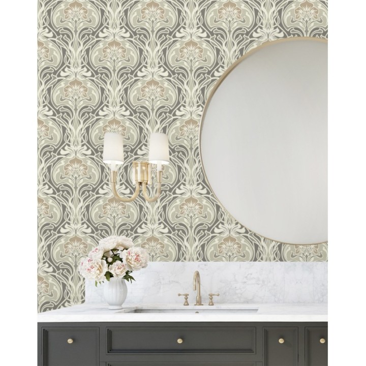 Papel pintado damasco retro - Edrea 681388