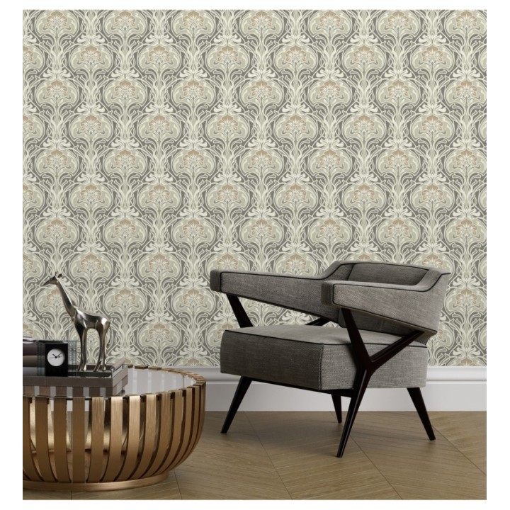 Papel pintado damasco retro - Edrea 681388