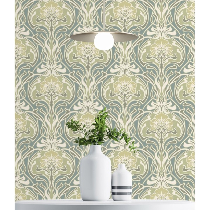 Papel pintado damasco retro - Edrea 681389