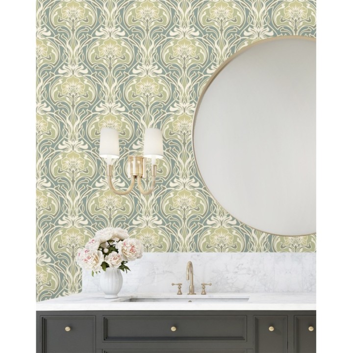 Papel pintado damasco retro - Edrea 681389