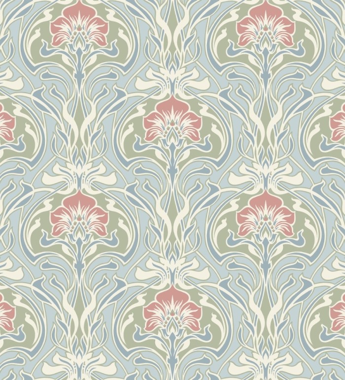 Papel pintado damasco retro - Edrea 681390