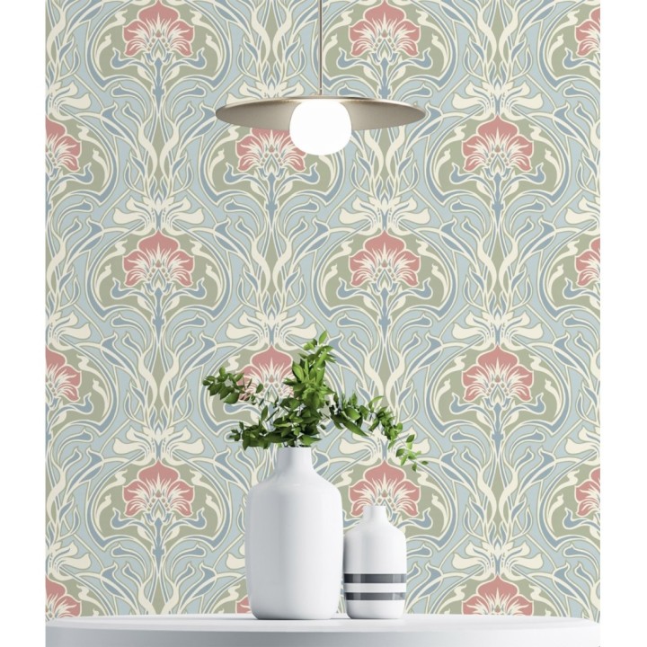 Papel pintado damasco retro - Edrea 681390