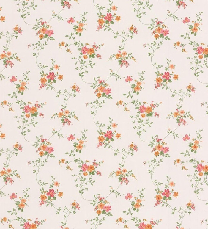 Papel pintado flores románticas pequeñas vinílico - Villa Regina 121241