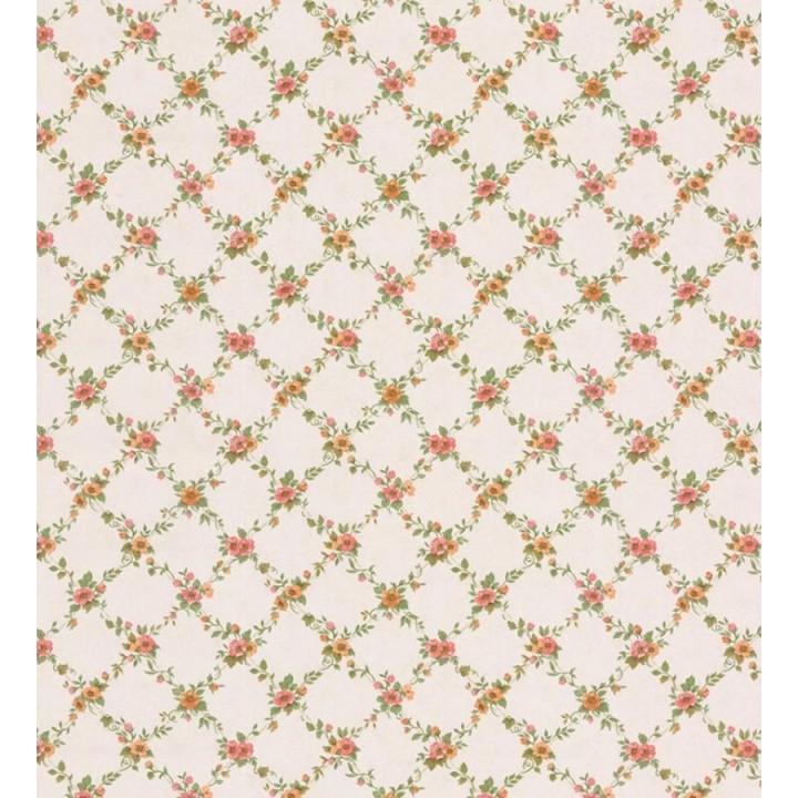 Papel pintado ornamental flores pequeñas vinílico - Fiorenza 121243