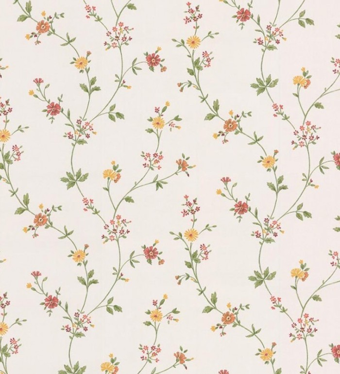 Papel pintado flores románticas pequeñas vinílico - Vincenza 121244