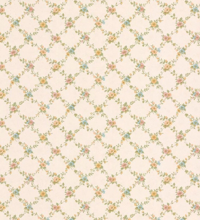 Papel pintado ornamental flores pequeñas vinílico - Fiorenza 121247