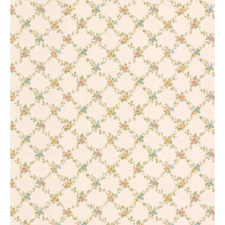 Papel pintado ornamental flores pequeñas vinílico - Fiorenza 121247