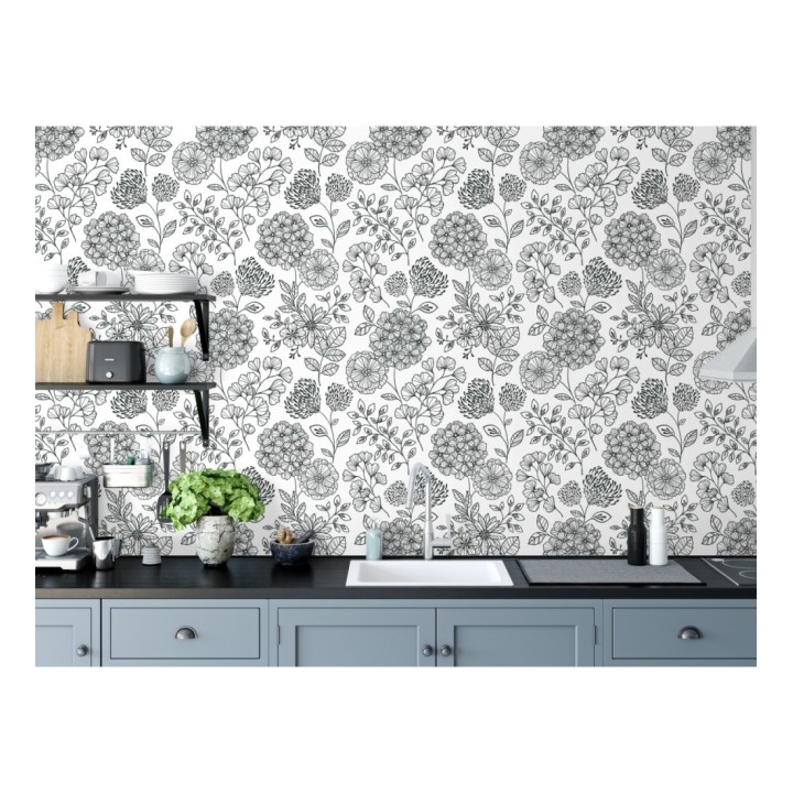 Papel pintado de flores estilo Art Decó - Eden flowers 681405