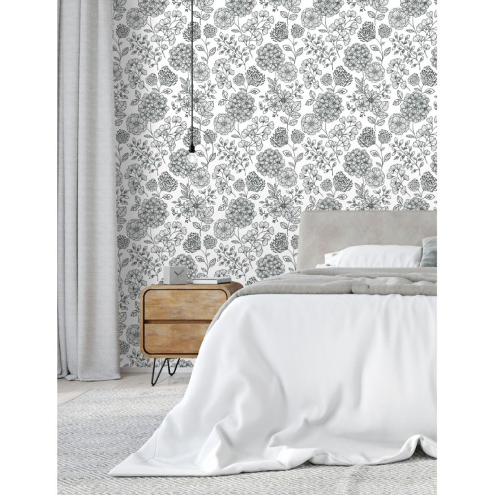 Papel pintado de flores estilo Art Decó - Eden flowers 681405