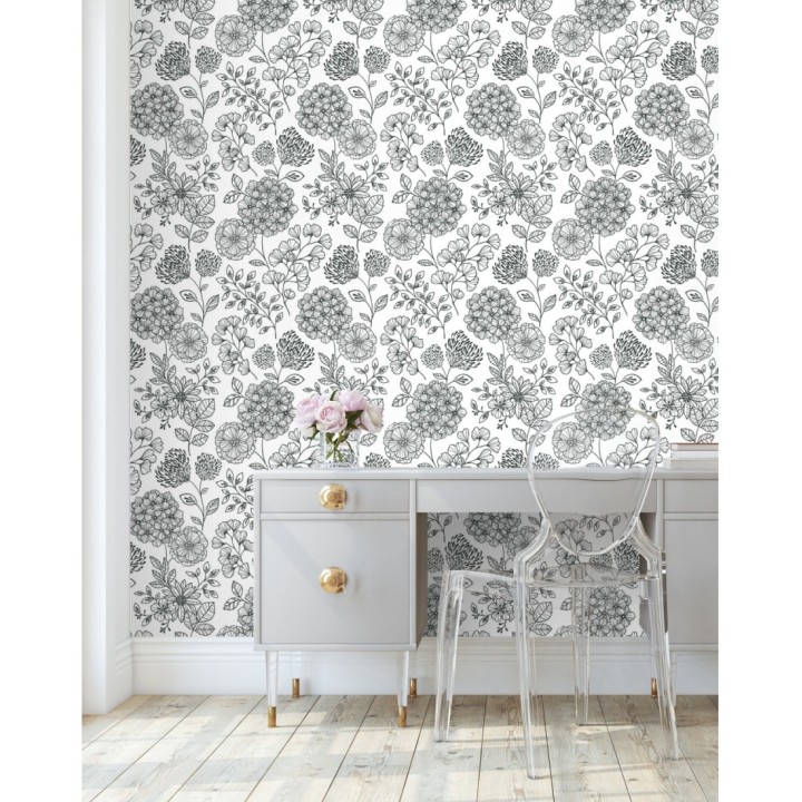 Papel pintado de flores estilo Art Decó - Eden flowers 681405