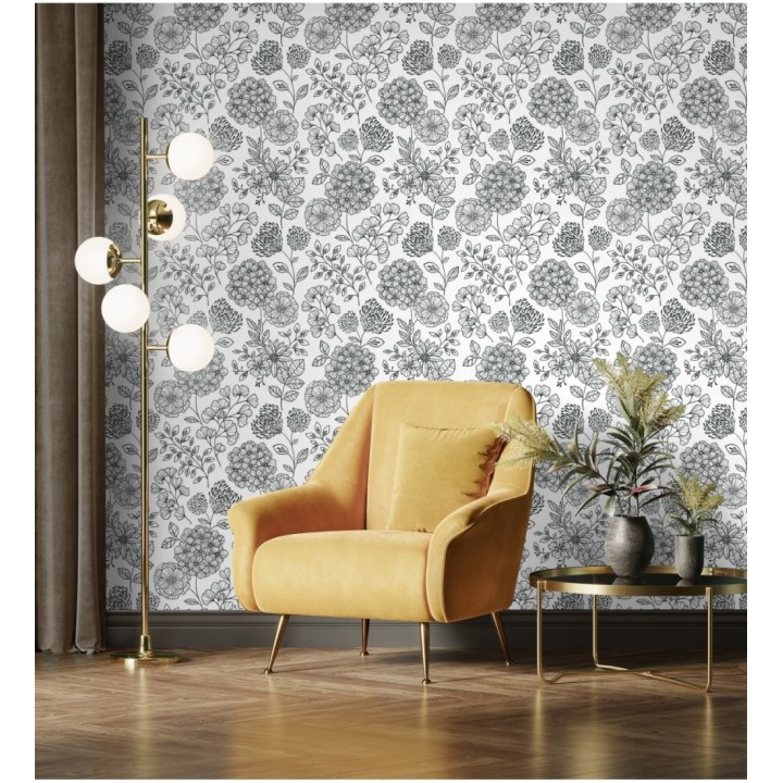 Papel pintado de flores estilo Art Decó - Eden flowers 681405