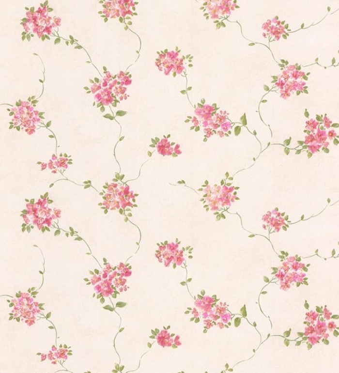 Papel pintado romántico flores pequeñas - Fiore Toscana 121250