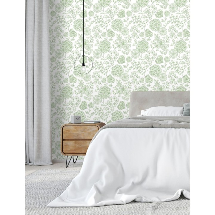 Papel pintado de flores estilo Art Decó - Eden flowers 681406