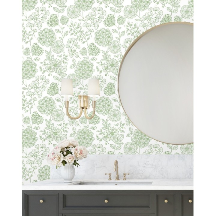 Papel pintado de flores estilo Art Decó - Eden flowers 681406