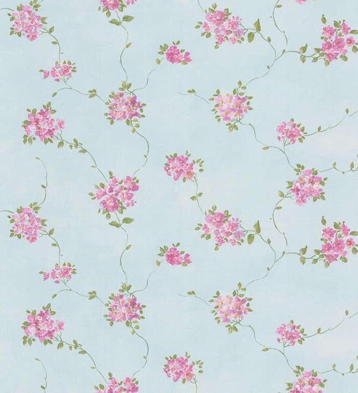 Papel pintado romántico flores pequeñas - Fiore Toscana 121251
