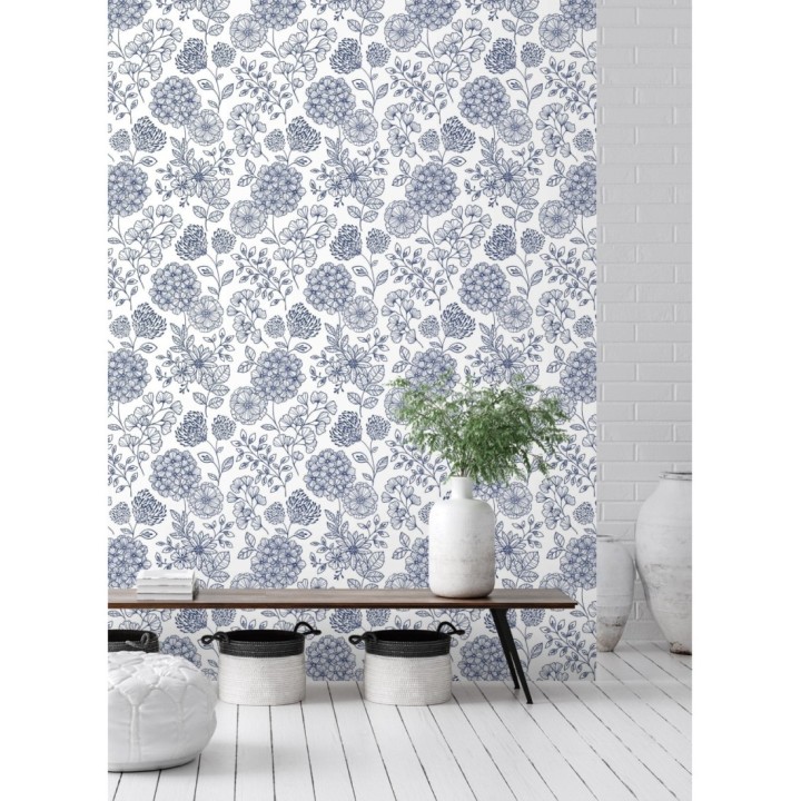 Papel pintado de flores estilo Art Decó - Eden flowers 681407