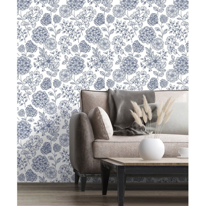 Papel pintado de flores estilo Art Decó - Eden flowers 681407