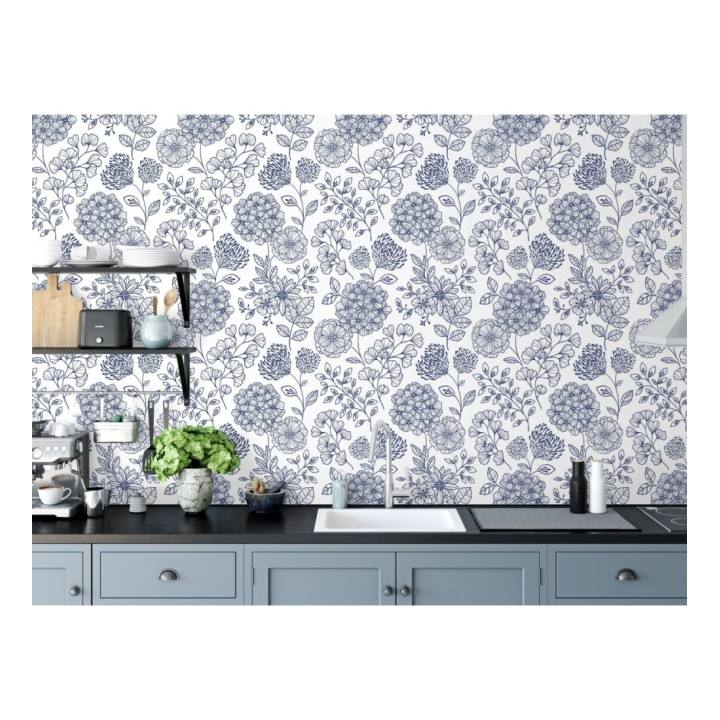 Papel pintado de flores estilo Art Decó - Eden flowers 681407