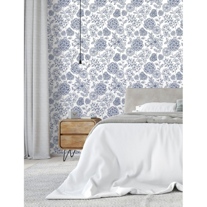 Papel pintado de flores estilo Art Decó - Eden flowers 681407