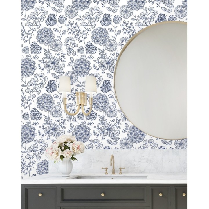 Papel pintado de flores estilo Art Decó - Eden flowers 681407