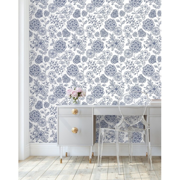 Papel pintado de flores estilo Art Decó - Eden flowers 681407