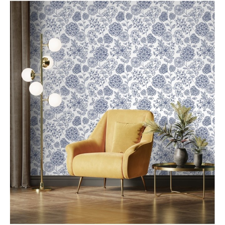 Papel pintado de flores estilo Art Decó - Eden flowers 681407