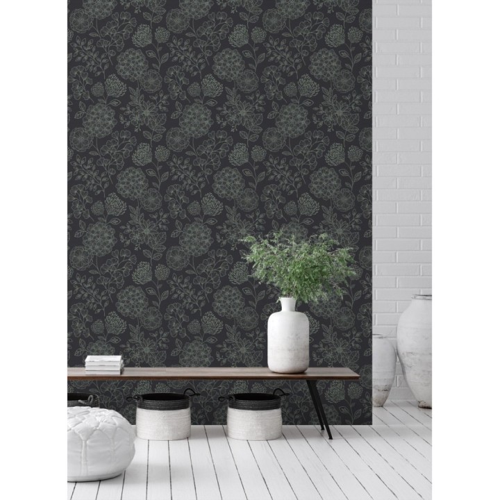 Papel pintado de flores estilo Art Decó - Eden flowers 681408