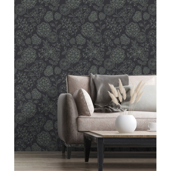 Papel pintado de flores estilo Art Decó - Eden flowers 681408