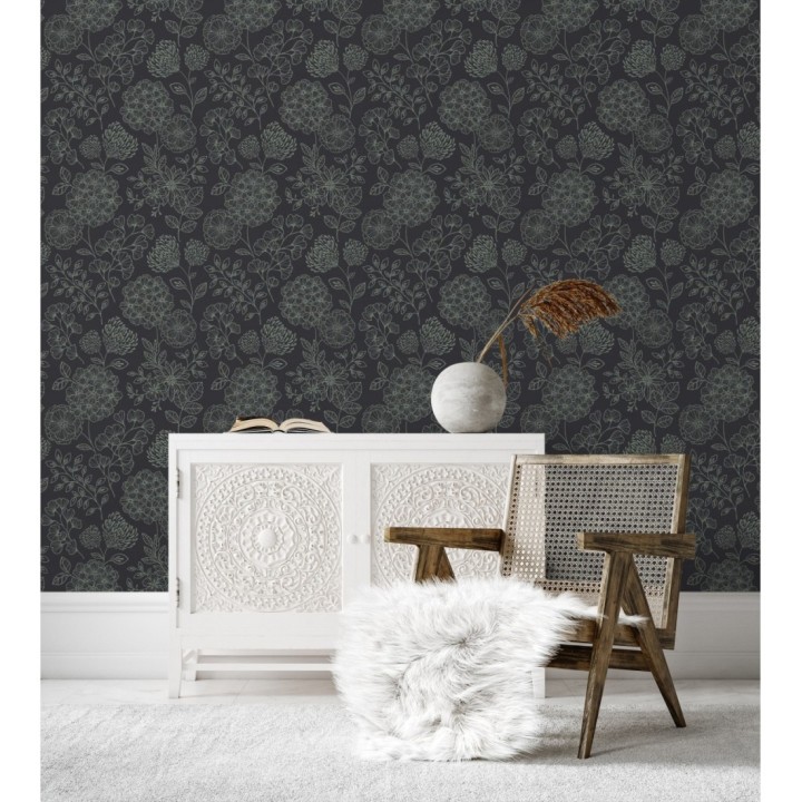 Papel pintado de flores estilo Art Decó - Eden flowers 681408