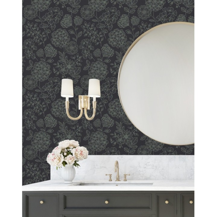 Papel pintado de flores estilo Art Decó - Eden flowers 681408