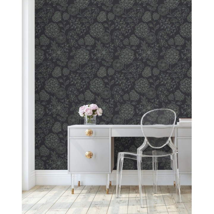 Papel pintado de flores estilo Art Decó - Eden flowers 681408