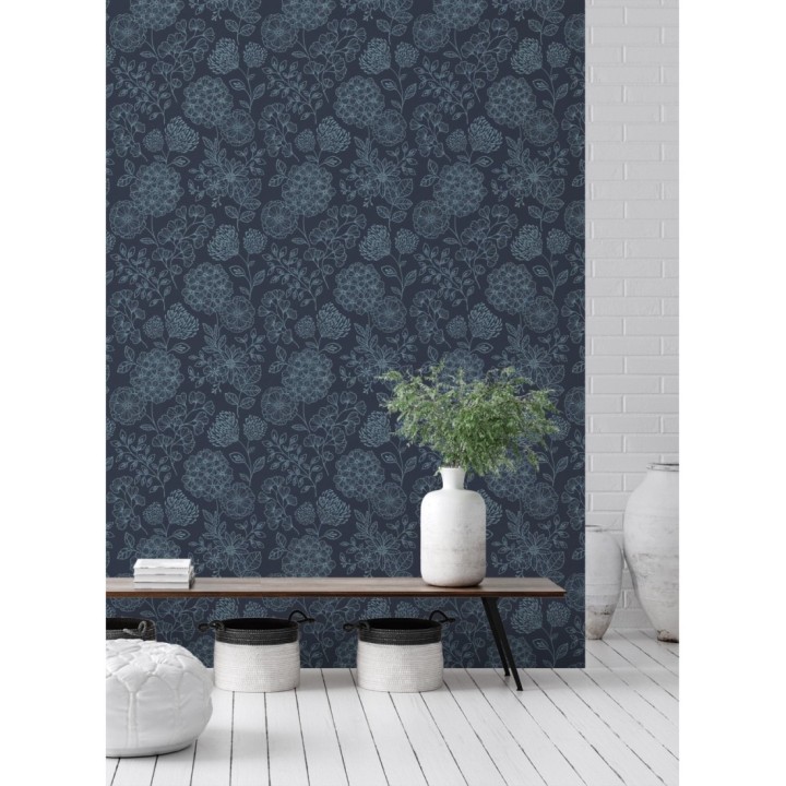 Papel pintado de flores estilo Art Decó - Eden flowers 681409