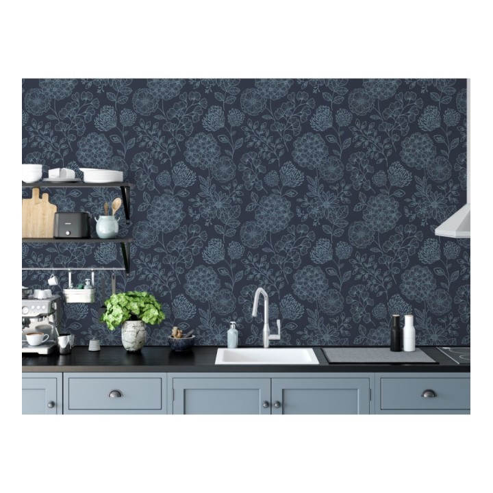 Papel pintado de flores estilo Art Decó - Eden flowers 681409