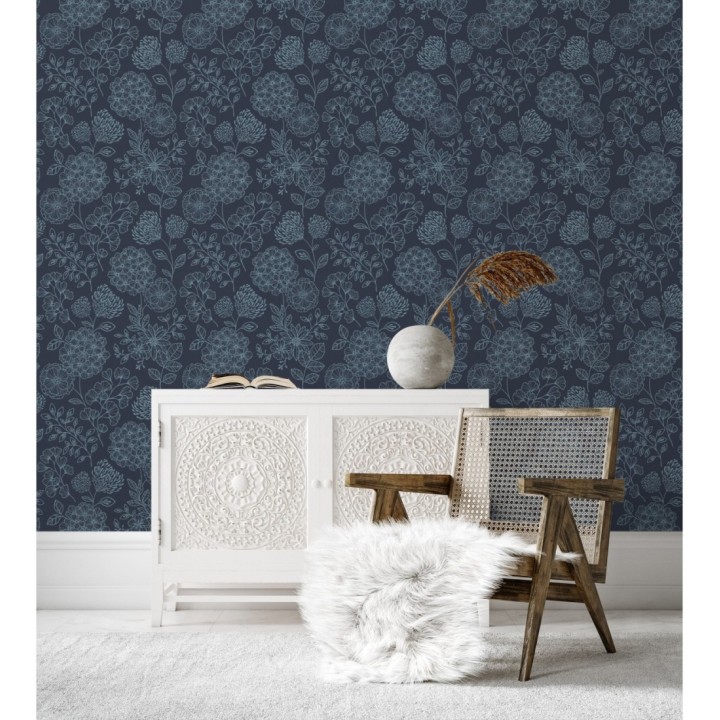 Papel pintado de flores estilo Art Decó - Eden flowers 681409