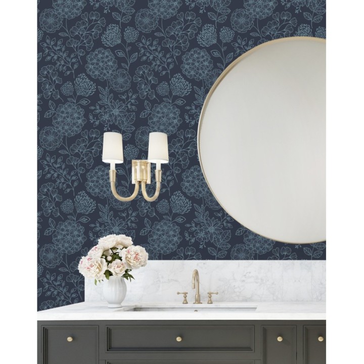 Papel pintado de flores estilo Art Decó - Eden flowers 681409