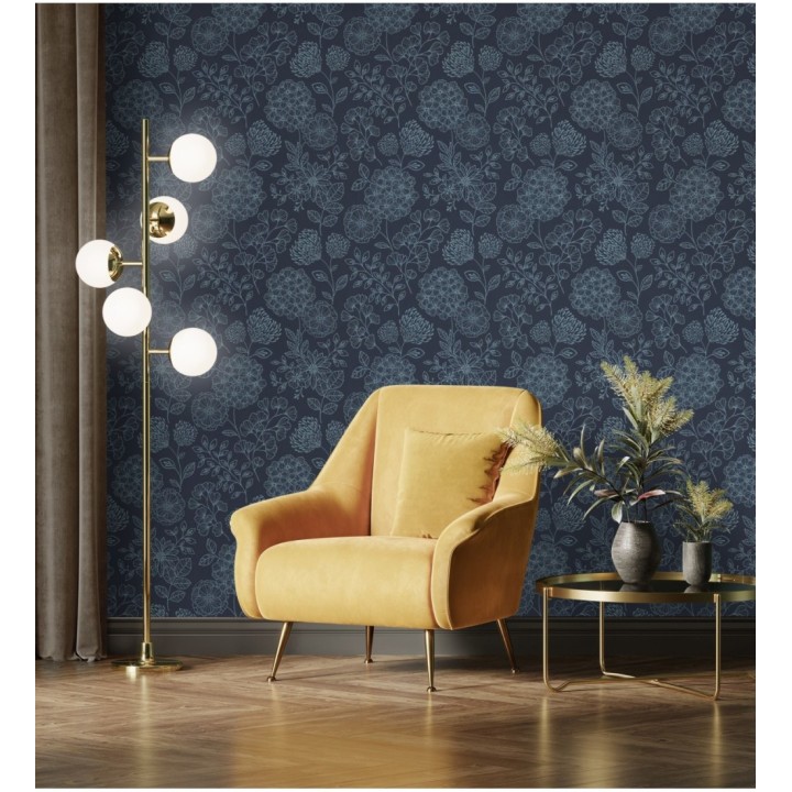 Papel pintado de flores estilo Art Decó - Eden flowers 681409