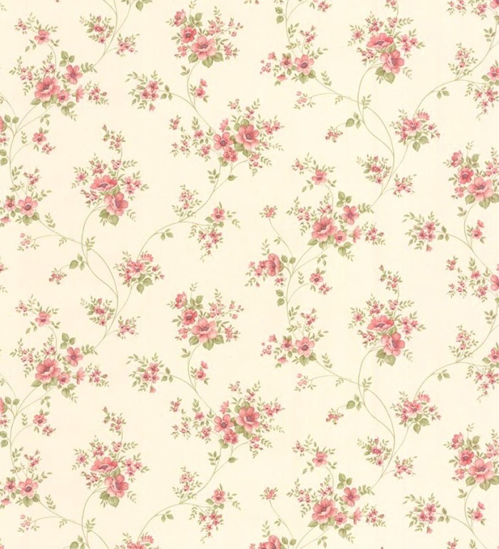 Papel pintado vintage flores pequeñas  - Fleur Monique 121256