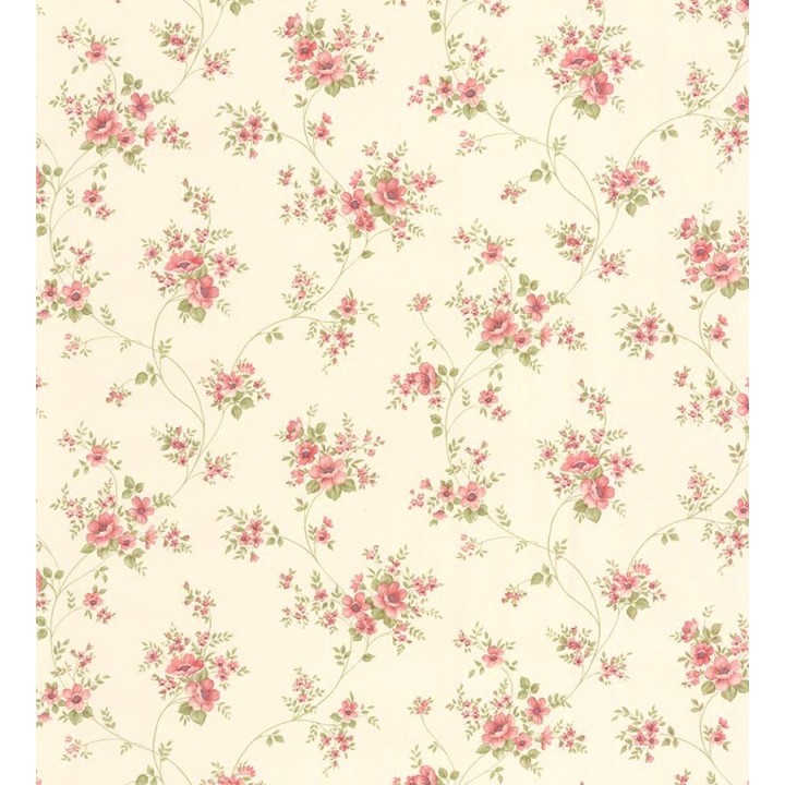 Papel pintado vintage flores pequeñas  - Fleur Monique 121256