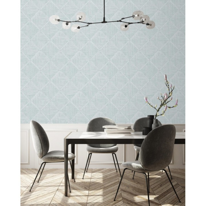 Papel pintado de rombos imitación tela - Scott Rhombus 681412