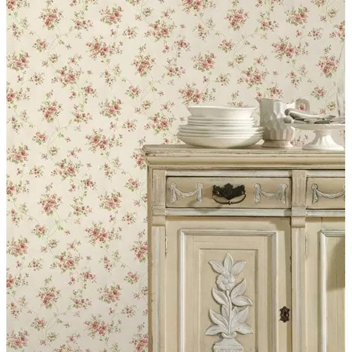 Papel pintado vintage flores pequeñas  - Fleur Monique 121256