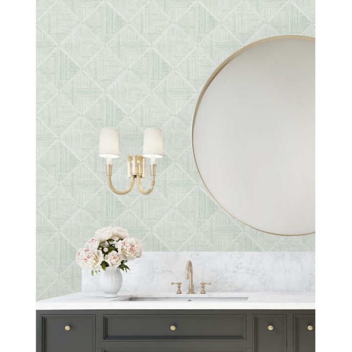 Papel pintado de rombos imitación tela - Scott Rhombus 681413