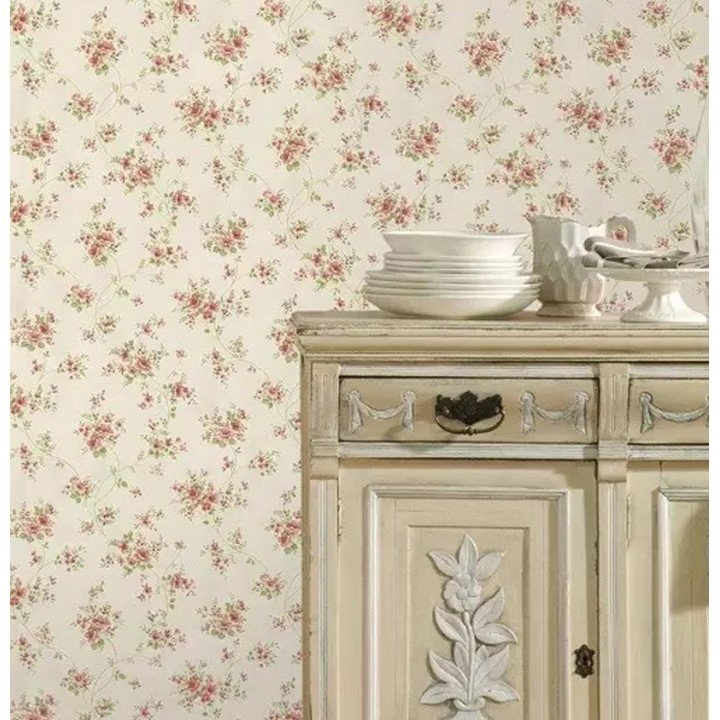 Papel pintado vintage flores pequeñas  - Fleur Monique 121256