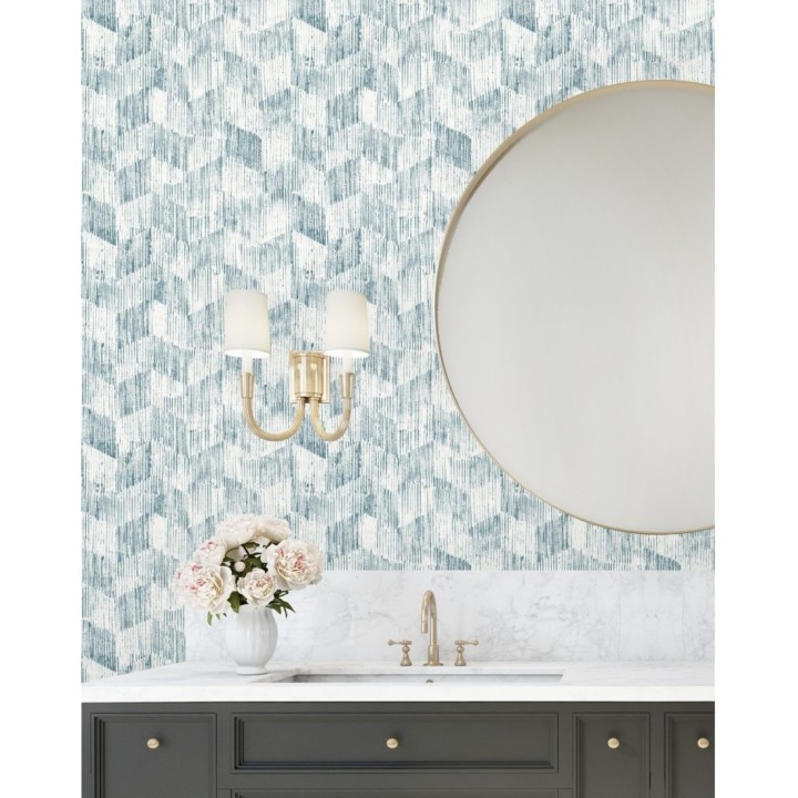 Papel pintado geométrico de trazos de pintura - Lexen 681414