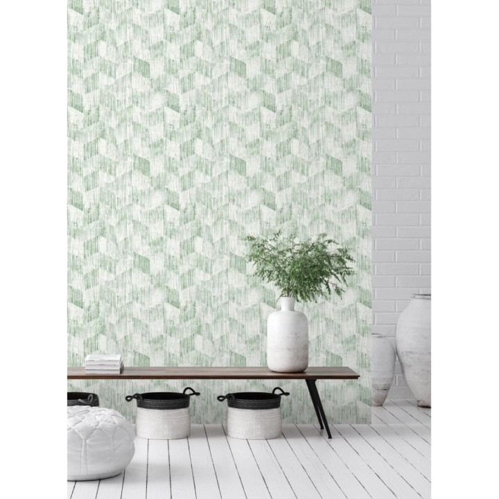 Papel pintado geométrico de trazos de pintura  - Lexen 681416