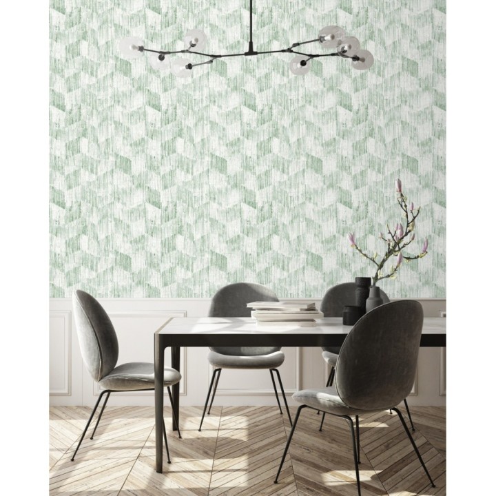 Papel pintado geométrico de trazos de pintura  - Lexen 681416